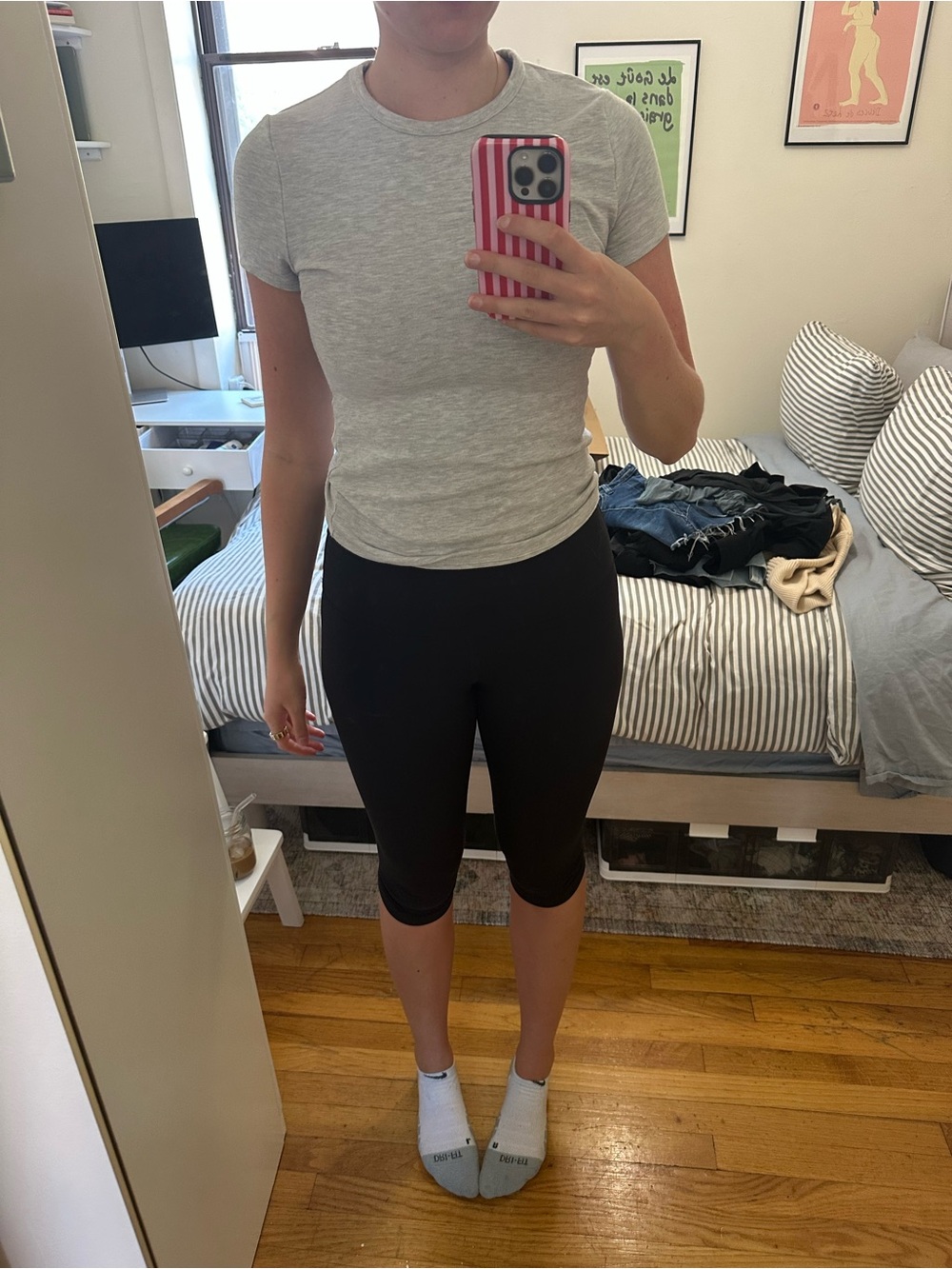 Abercrombie Grey Baby Tee